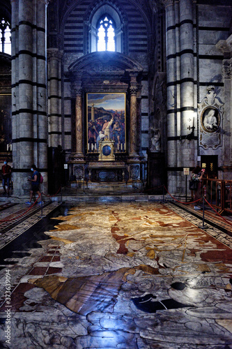 Interior of the cathedral in Siena, Italy       © Alessandro Fabiano