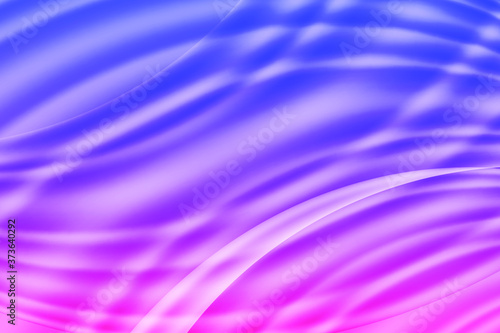 Abstract background with current flow lines. Pink and Blue waves. Soft folds effect. Vector EPS10