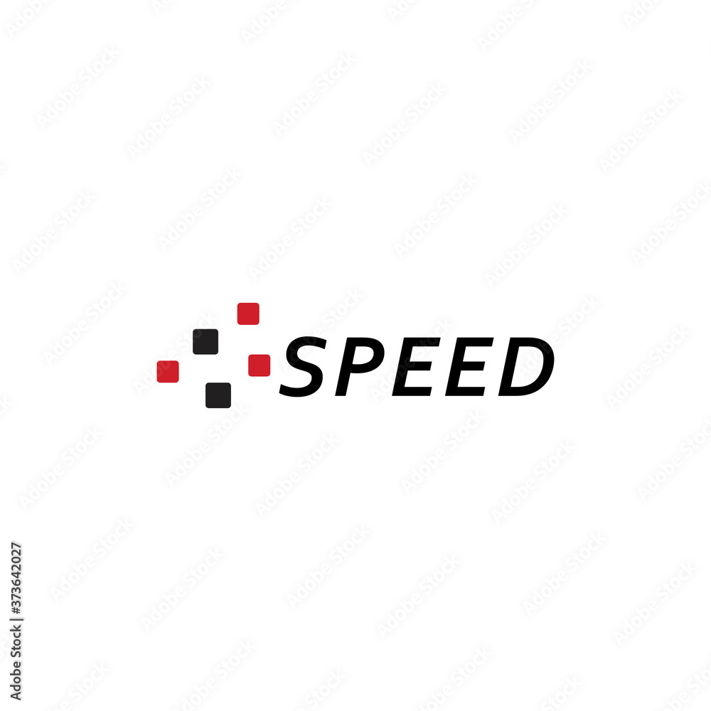 Obraz premium Speed logo template design vector illustration