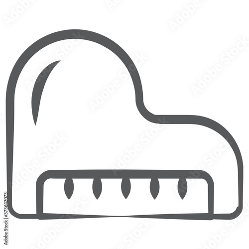 
Keyboard synthesizer instrument, clavichord  icon 
