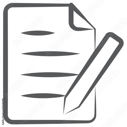 
An icon design of copywriting in modern style 
