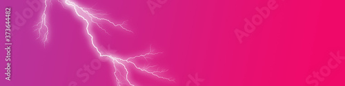 Blitz Donner mit rotem Hintergrundverlauf als Banner oder Hintergrund