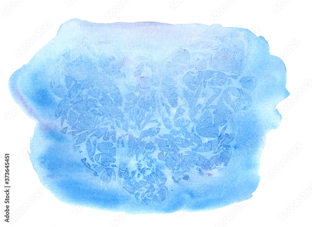 Hand drawn Abstract Watercolor Background blue with Ice effect Hand drawn Abstract Watercolor Background blue with Ice effect