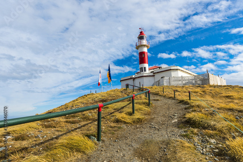 Lighthouse on Magdalena island in Chile