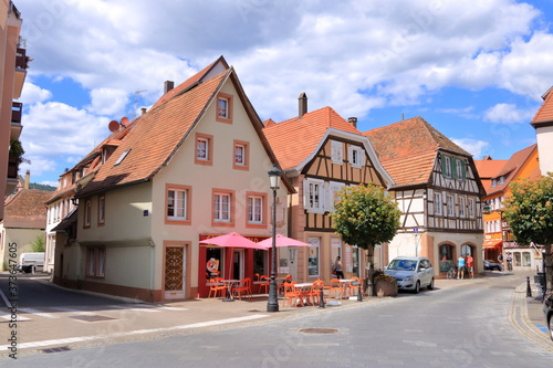July 07 2020 - Wissembourg/Weißenburg, France: Views in Village of Wissembourg