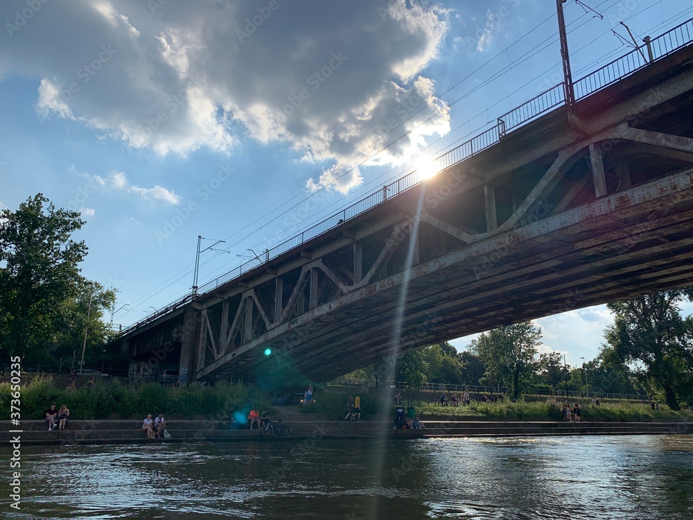 Fototapeta premium bridge over the river