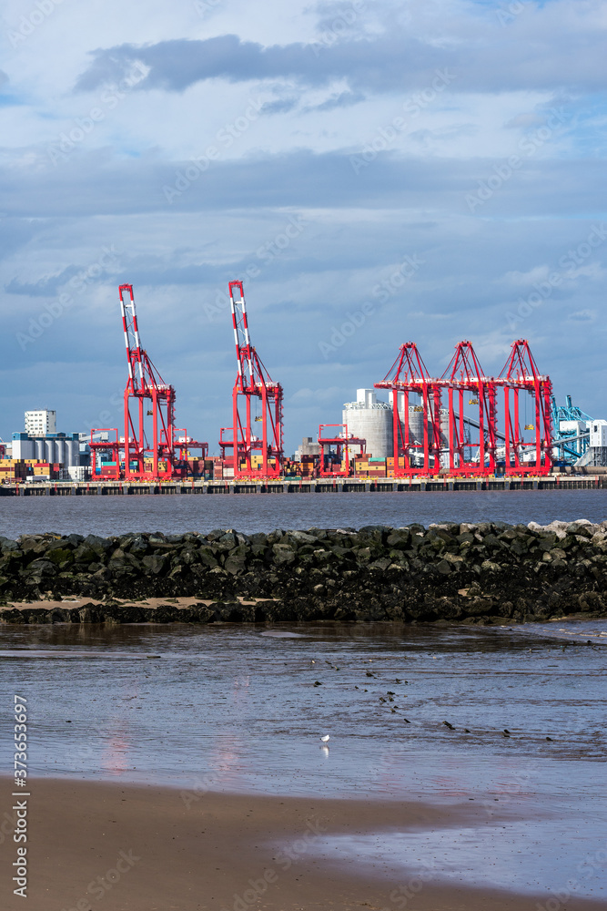 Container Port at Liverpool.