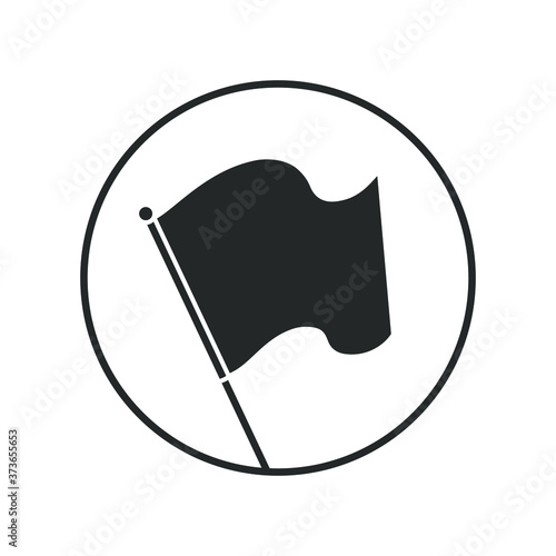 Billede på lærred Flag graphic icon