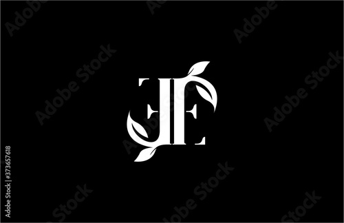 Initial Letter EE Linked Monogram Nature Leaf Logotype