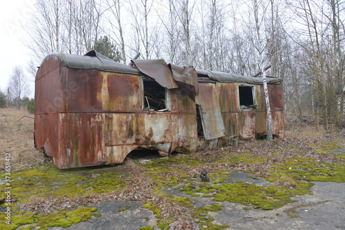 Derelict Bus - Chernobyl Exclusion Zone