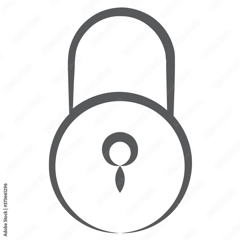 Padlock vector style, icon of locked padlock
Padlock vector style, icon of locked padlock