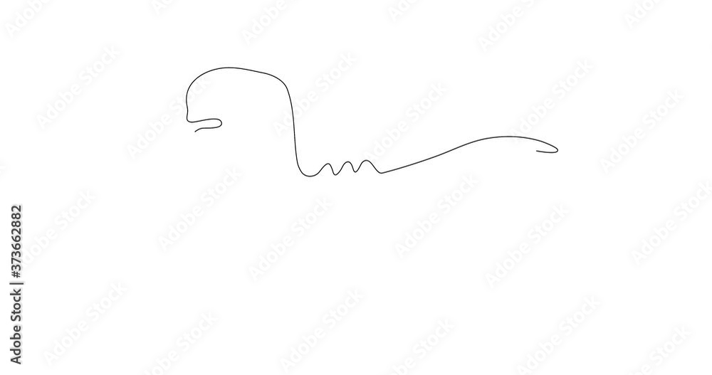 Self drawing of dinosaur. Line art. Dinosaurs. Animated dinosaur Self drawing of dinosaur. Line art. Dinosaurs. Animated dinosaur