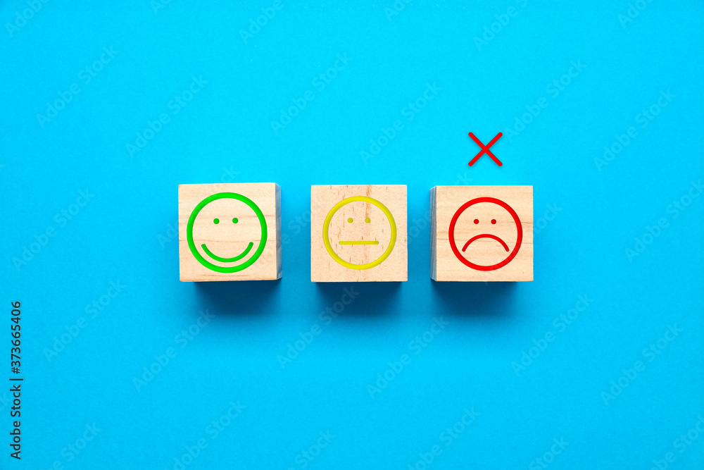 Series of blocks with faces ranging from the happy to the angry. Angry face selected Series of blocks with faces ranging from the happy to the angry. Angry face selected