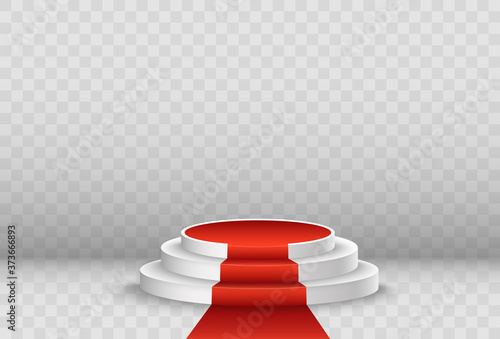 Vector illustration for award winners. Pedestal or platform for honoring prize winners.