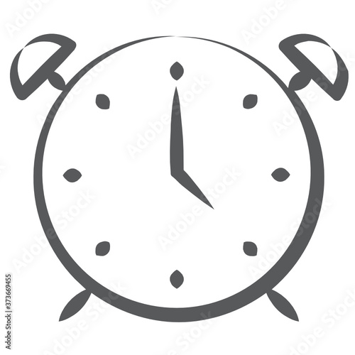 
Alarm clock vector style, alarm bell in modern style 
