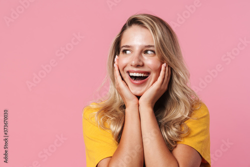 Happy cheerful young woman