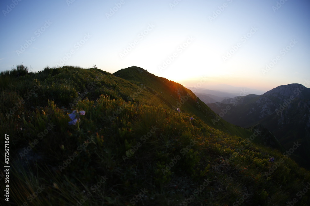 Evening golden hour in Tatra Mountains Evening golden hour in Tatra Mountains