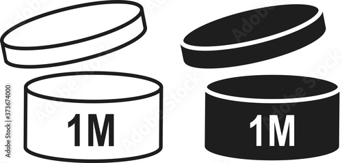pao symbol shelf life vector icon. cosmetic open period use logo. 3, 6, 12, 24, 36, 3m, 6m, 12m, 24m, 36m month best before product mark. cream eu pack label. isolated white background set 