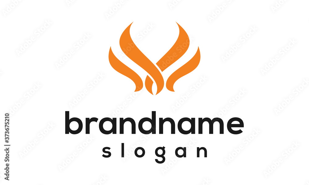 Modern wing logo design vector Modern wing logo design vector