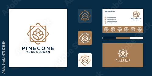 Pine Cone Logo and business card
