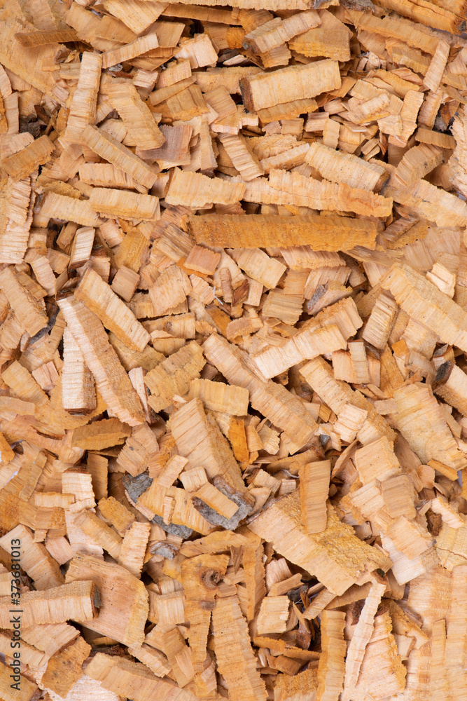 Full background of wood chips Full background of wood chips