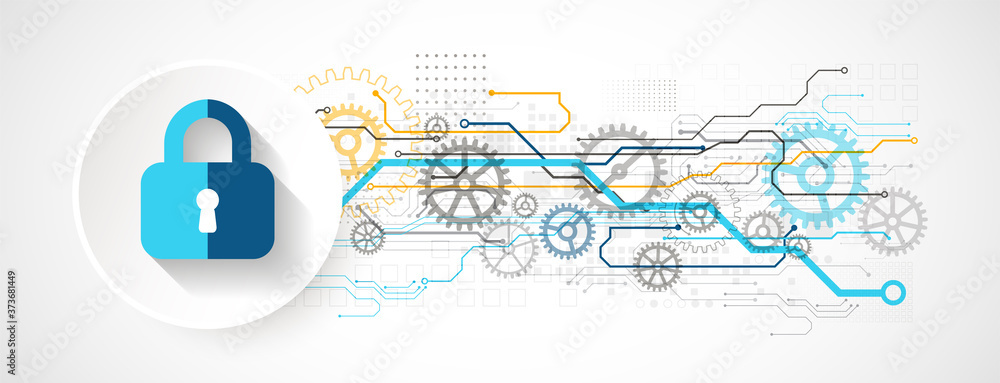 Obraz premium Protection concept. Protect mechanism, system privacy.