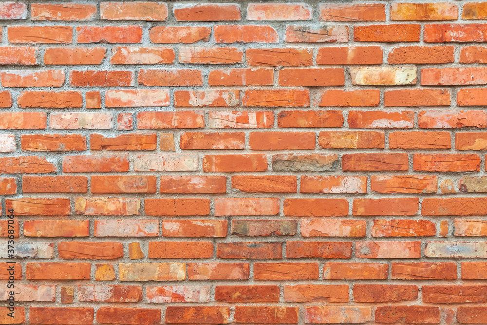 Fototapeta premium Weathered old brick wall background