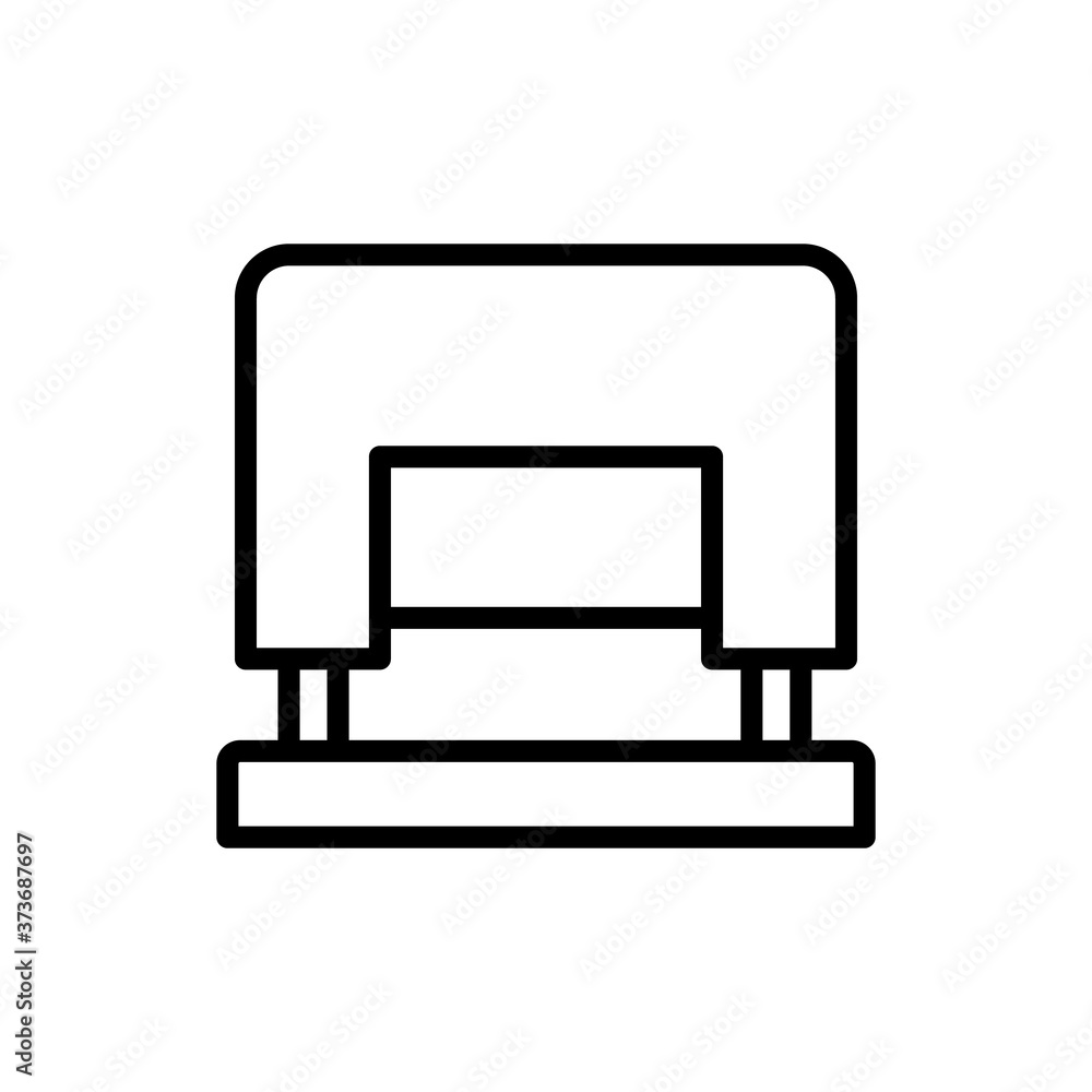 Puncher tool icon. Simple line, outline vector elements of cabinet accessories icons for ui and ux, website or mobile application Puncher tool icon. Simple line, outline vector elements of cabinet accessories icons for ui and ux, website or mobile application