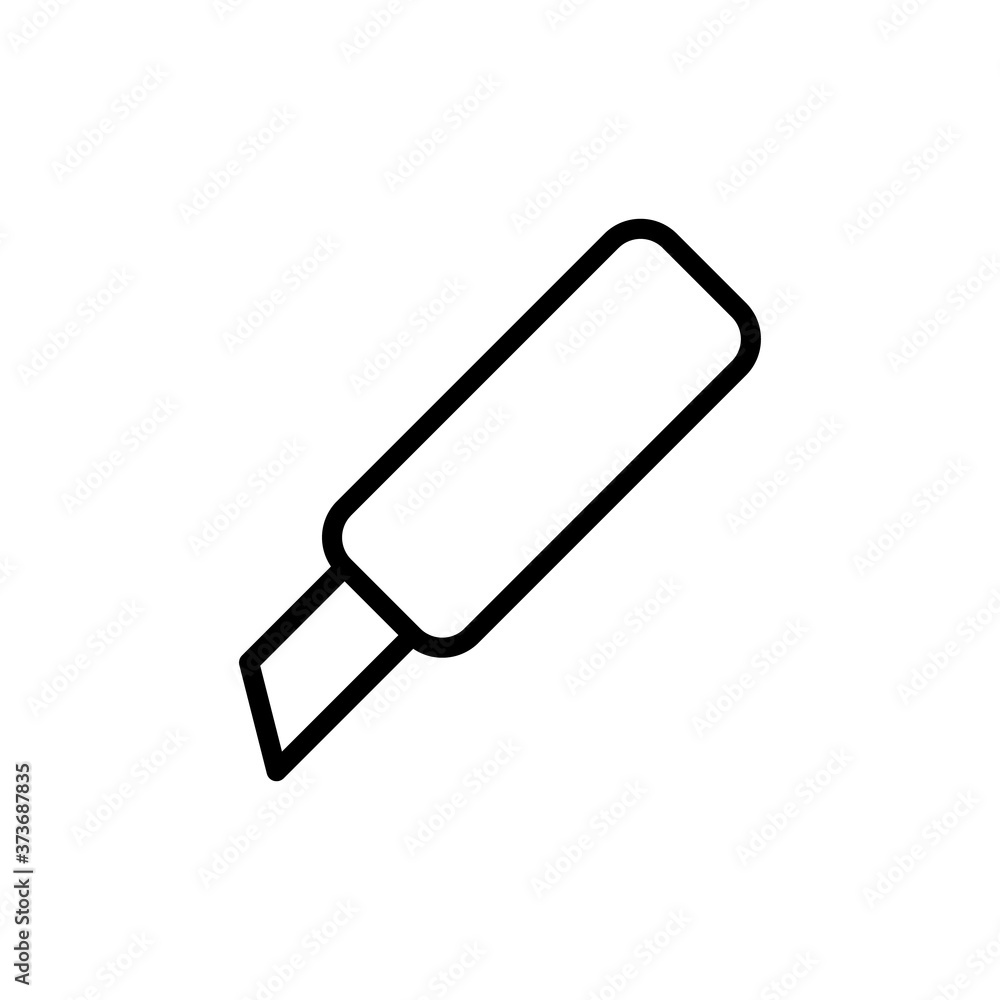 Knife cutter icon. Simple line, outline vector elements of cabinet accessories icons for ui and ux, website or mobile application Knife cutter icon. Simple line, outline vector elements of cabinet accessories icons for ui and ux, website or mobile application