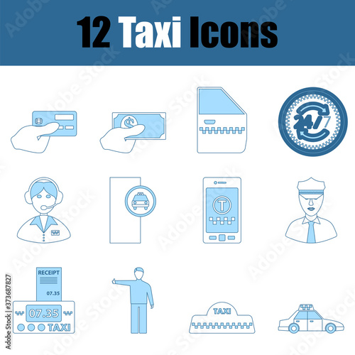 Taxi Icon Set