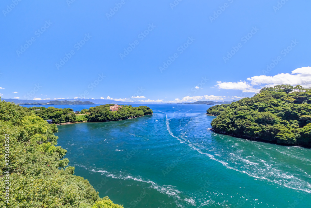 Naklejka premium 西海橋から見た大村湾 Oomura-wan seen from Saikai Bridge