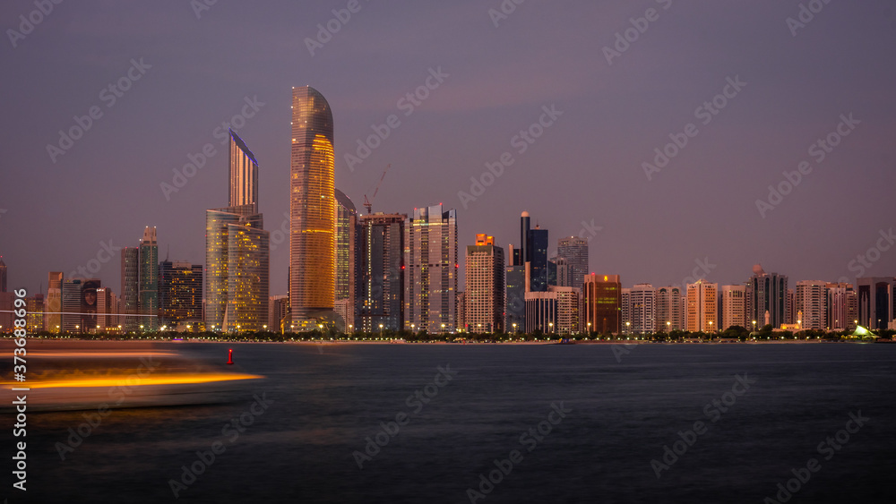 Sea view from Abu Dhabi city, United Arab Emirates. Sea view from Abu Dhabi city, United Arab Emirates.
