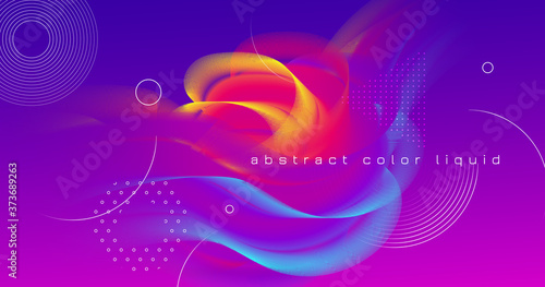 Fluid Abstract. Neon Gradie...