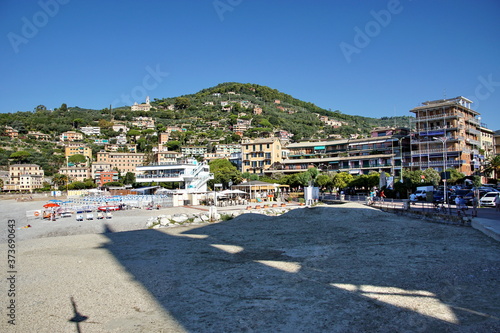 Recco, resort on shores of Mediterranean Sea, Italy © otmman