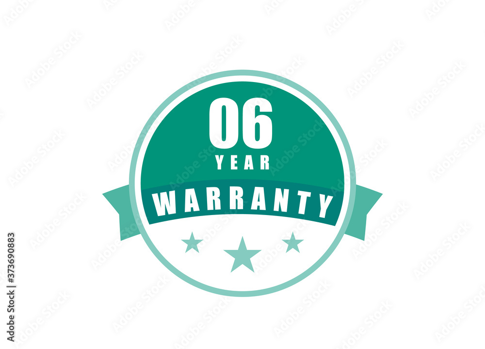 6 Year Warranty image vectors 6 Year Warranty image vectors