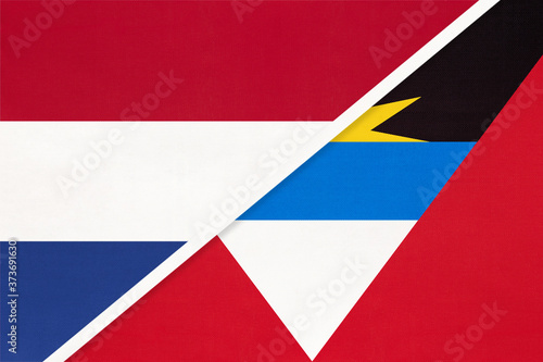 Netherlands or Holland and Antigua and Barbuda, symbol of national flags from textile. Free Download Netherlands or Holland and Antigua and Barbuda, symbol of national flags from textile. - GFXLoad