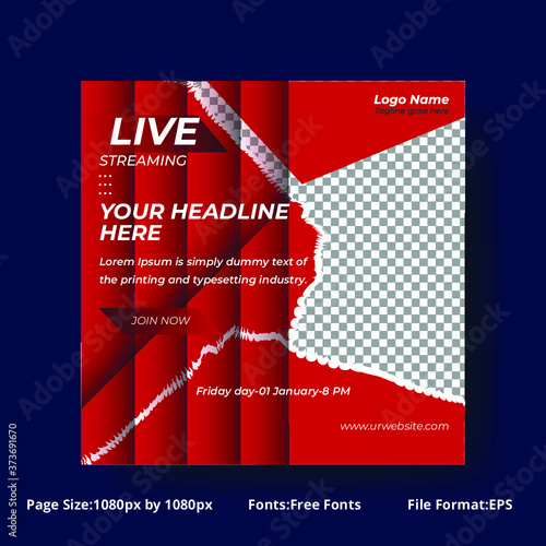 Online class workshop seminar promotion for social media
