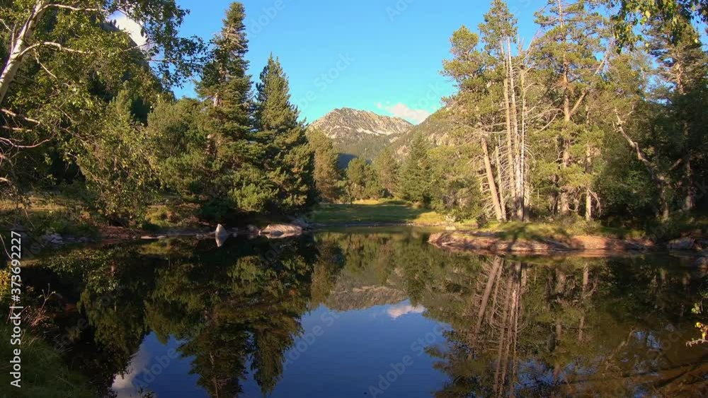 Beautiful Pyrenees mountain landscape, nice lake with transparent water from Spain, Catalonia. Beautiful Pyrenees mountain landscape, nice lake with transparent water from Spain, Catalonia.
