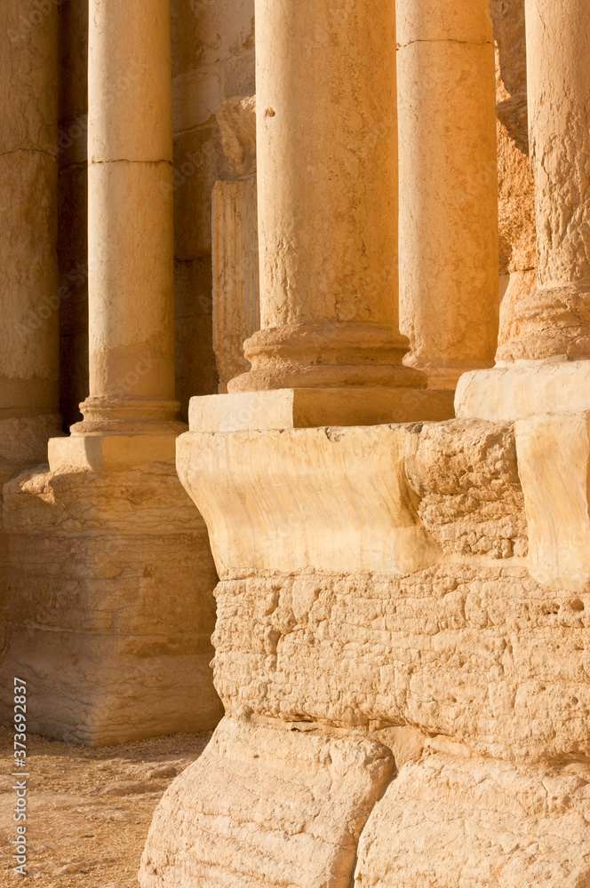 Fototapeta premium Palmyre Syria 2009 The ruins of an ancient city dating from the Roman period