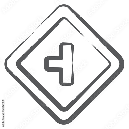 
Road direction arrows vector, editable linear icon 
