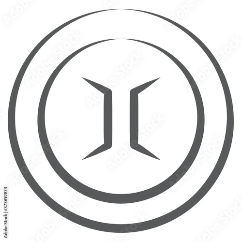
Road direction vector, editable icon 
