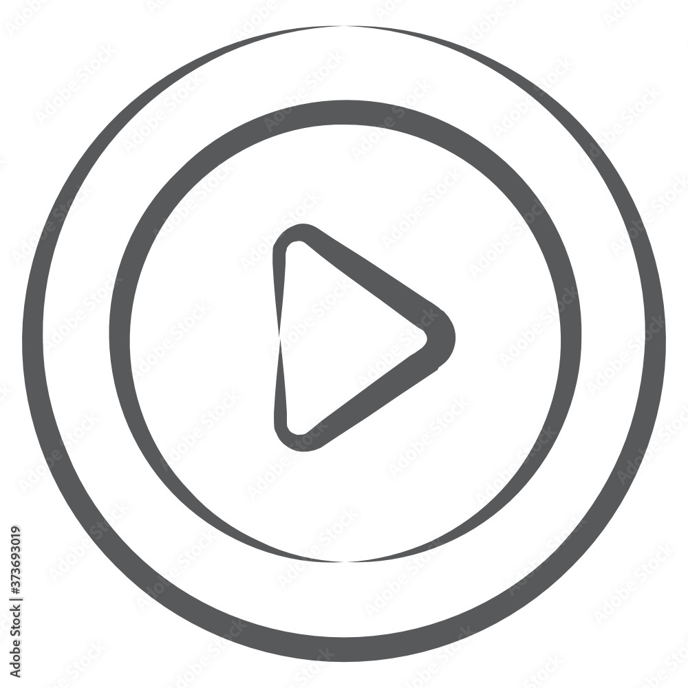 Video play icon in editable style, multimedia button
Video play icon in editable style, multimedia button