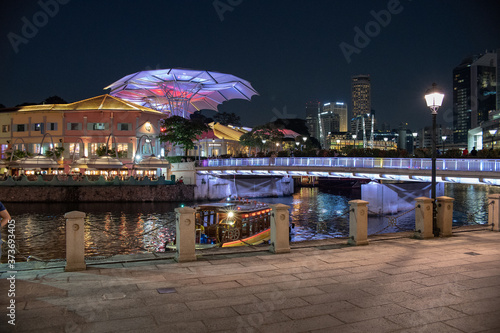 Clarke Quay, Singapore at Night