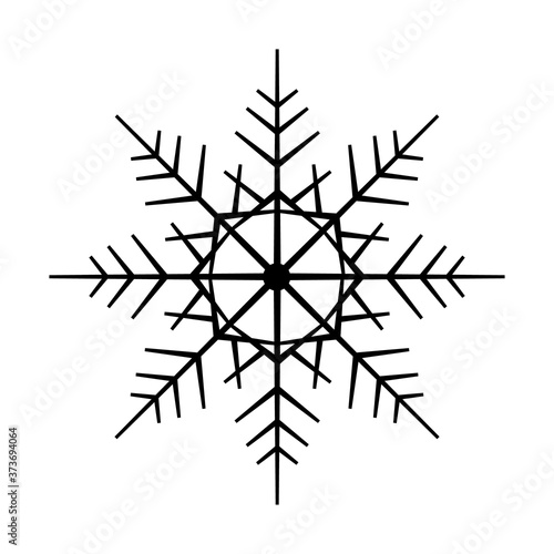 snowflake vector icon winter weather
