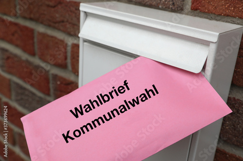 Wahlbrief Wahlschein zur Kommunalwahl  photo