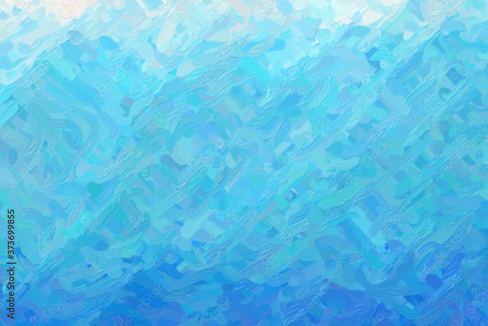 Blue lines or stripes Impressionist Impasto abstract paint background.