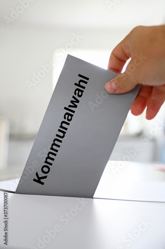 Wahlbrief Wahlschein zur Kommunalwahl 