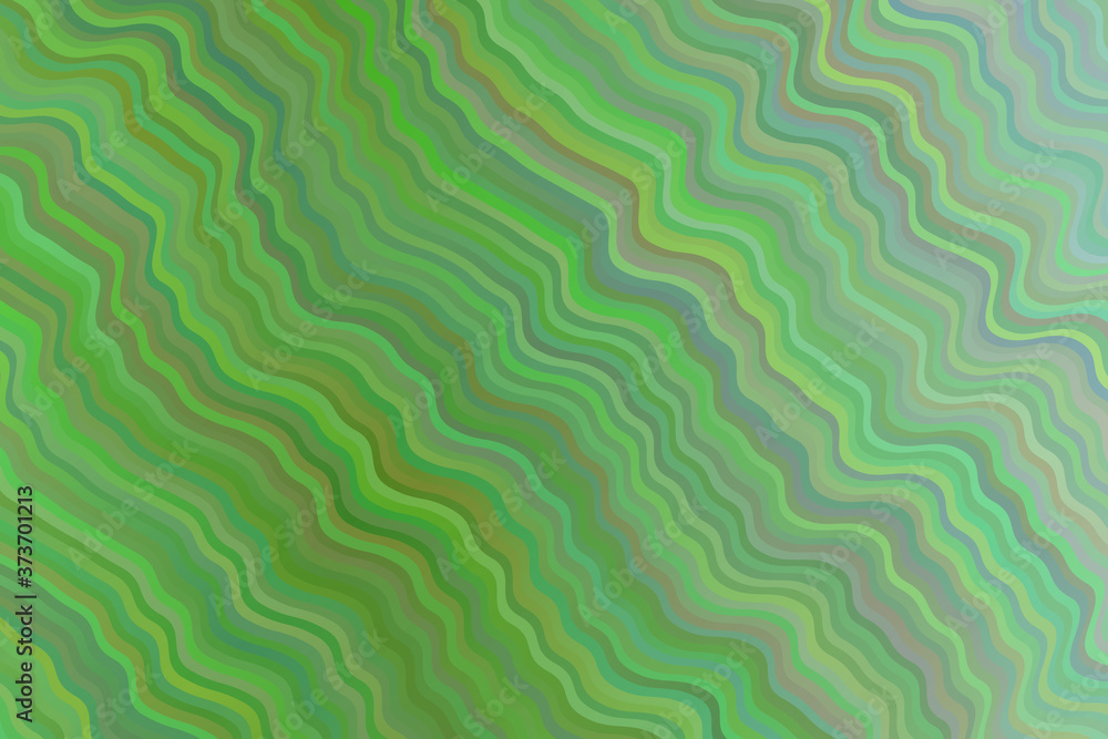 Obraz premium Green waves abstract background. Great illustration for your needs.