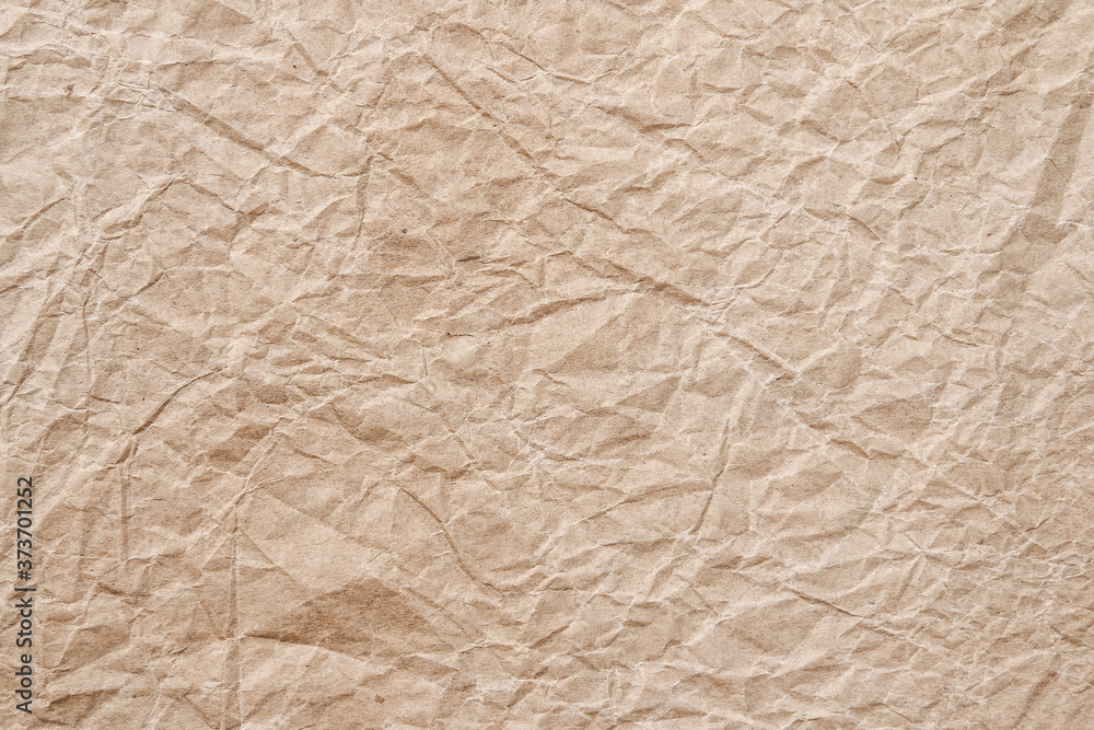 Fototapeta premium crumpled brown recycle paper texture