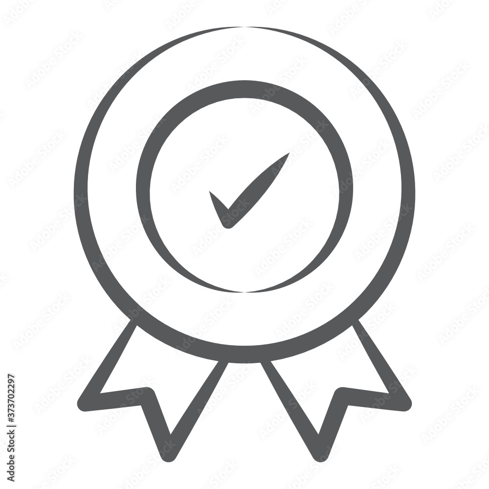 Checkmark on badge, icon of quality assurance badge
Checkmark on badge, icon of quality assurance badge
